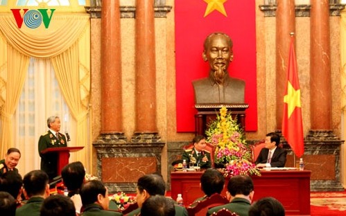 Staatspräsident Truong Tan Sang trifft Kontaktgruppe des Korps Nummer 2
