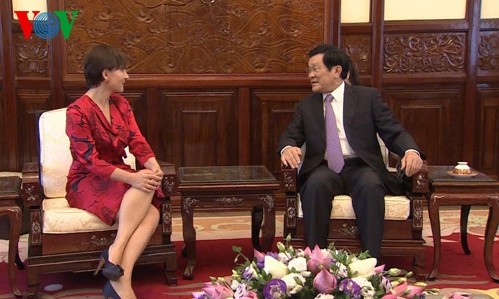 Staatspräsident Truong Tan Sang trifft neue Botschafter 