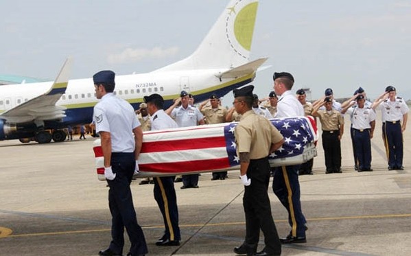 Heimkehr von sterblichen Überresten gefallener US-Soldaten