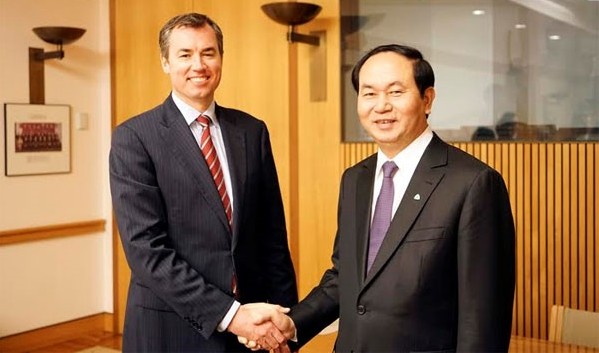 Minister Tran Dai Quang trifft Minister Australiens