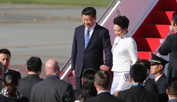 Staatspräsident Chinas beginnt seinen USA-Besuch