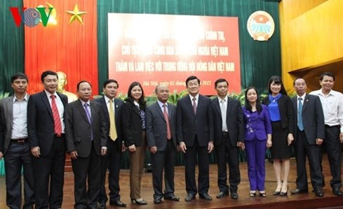 Staatspräsident Truong Tan Sang tagt mit Bauernverband