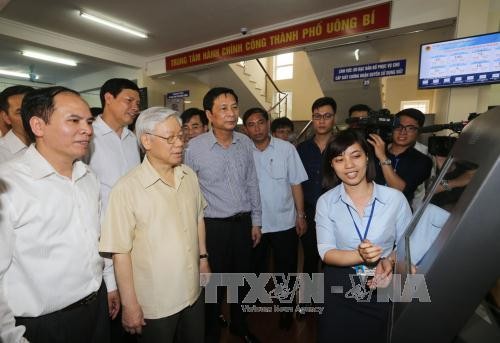KPV-Generalsekretär Nguyen Phu Trong besucht die Provinz Quang Ninh
