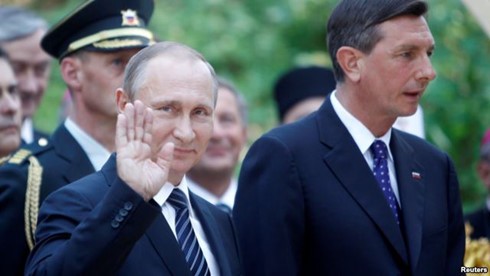 Russlands Präsidident Wladimir Putin besucht Slowenien