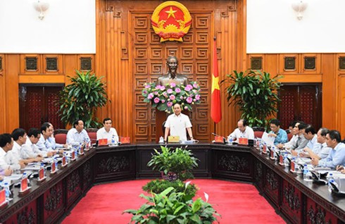 Der Premierminister tagt mit Leitern der Provinz Quang Nam und der Stadt Danang