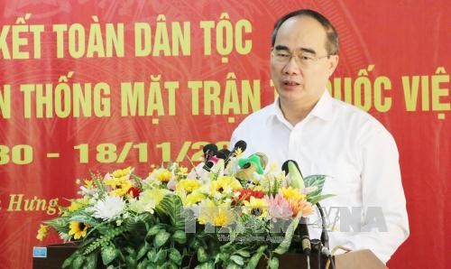 Nguyen Thien Nhan beglückwünscht Gläubige des Caodaismus 