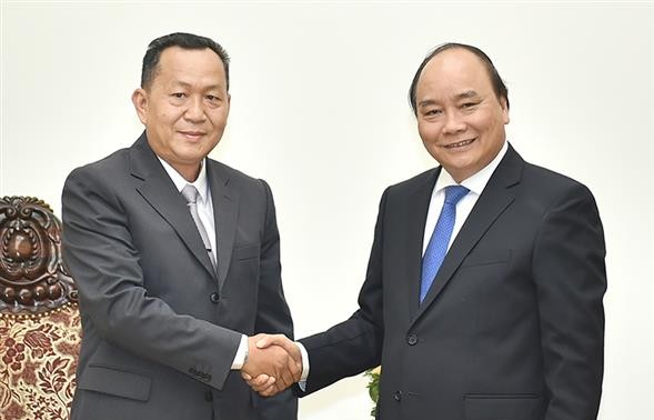 Nguyen Xuan Phuc empfängt den Generaldirektor von Khaosan Pathet Lao 