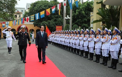Staatspräsident Tran Dai Quang besucht Haiphong