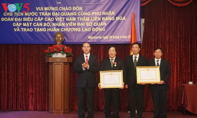 Aktivitäten des Staatspräsidenten Tran Dai Quang in Russland