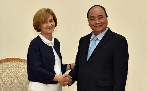 Premierminister Nguyen Xuan Phuc empfängt Portugals Staatssekretärin Ribeiro