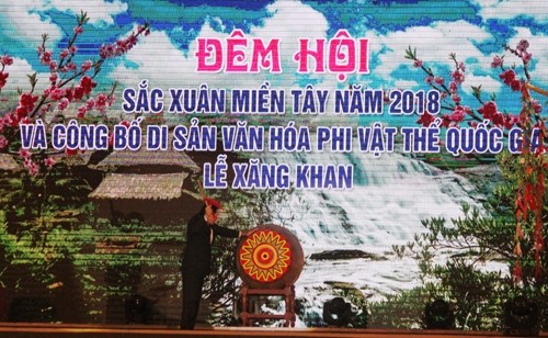 Feier zur Veröffentlichung des Xang Khan-Festes als nationales immaterielles Kulturerbe