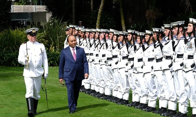 Offizieller Empfang des Premierministers Nguyen Xuan Phuc in Neuseeland