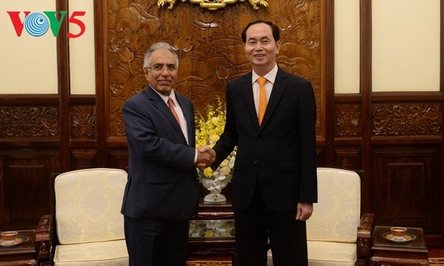 Staatspräsident Tran Dai Quang empfängt den saudiarabischen Botschafter