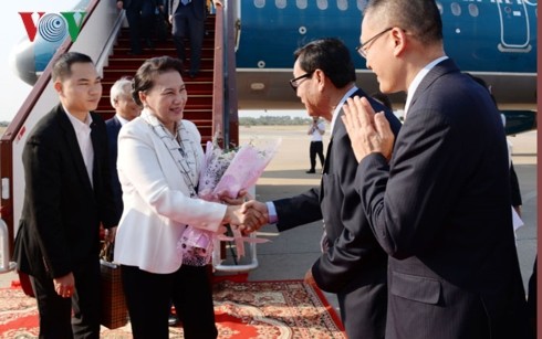 Parlamentspräsidentin Nguyen Thi Kim Ngan ist in Siem Reap eingetroffen