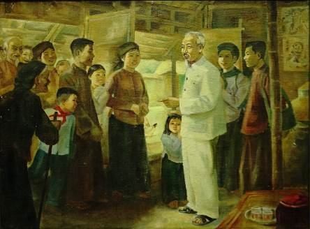 Sonderausstellung “Erinnerung an Präsident Ho Chi Minh”