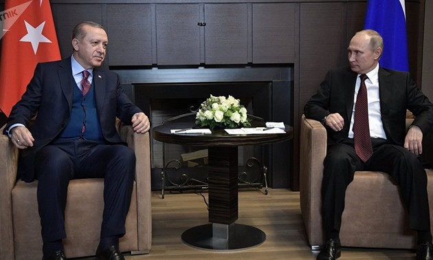 Türkeis Präsident Tayyip Erdogan besucht Russland