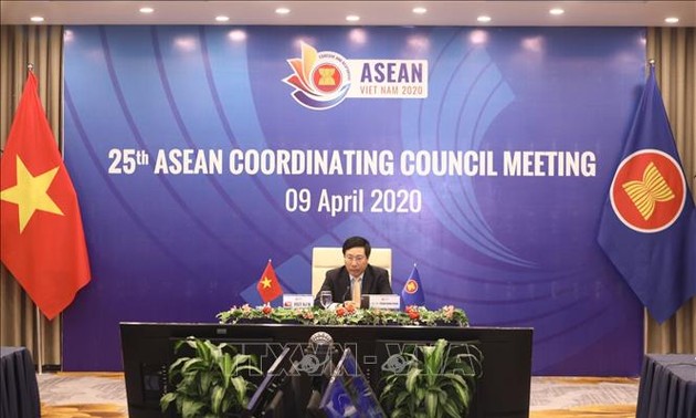 Vizepremierminister Pham Binh Minh leitet Online-Sitzung des ASEAN-Koordinationsrates