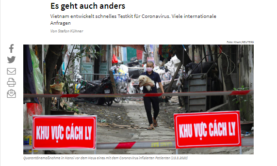 Deutsche Tageszeitung lobt Maßnahmen Vietnams zur Eindämmung der Covid-19