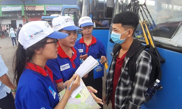 Jugendliche von Ho Chi Minh Stadt verbreiten den Geist der Freiwilligen