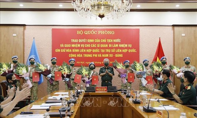 Weitere zehn vietnamesische Offiziere beteiligen sich an UN-Friedenstruppen