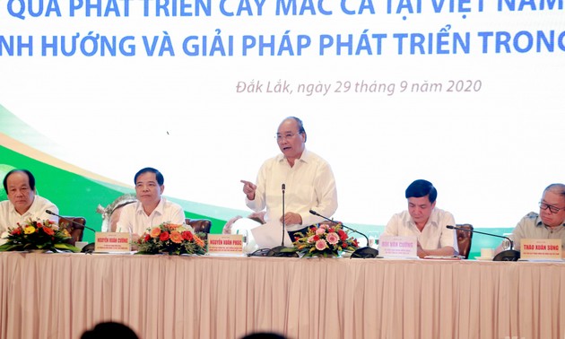 Premierminister nimmt an Konferenz für die Entwicklung der Macadamiabäume teil