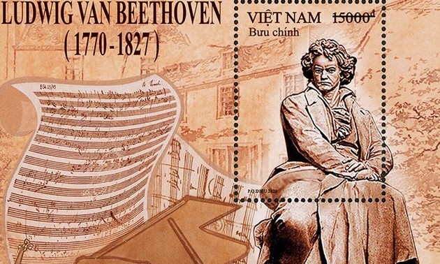 Herausgabe des Briefmarkensets über den talentierten Komponisten Beethoven