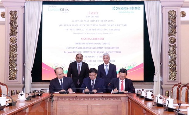 Zusammenarbeit zwischen Ho Chi Minh Stadt und Singapur bei der Stadtplanung