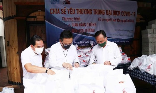 Unternehmen in Ho Chi Minh Stadt begleiten die Gemeinschaft bei der Covid-19-Bekämpfung
