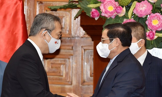 Premierminister Pham Minh Chinh trifft den japanischen Botschafter in Vietnam