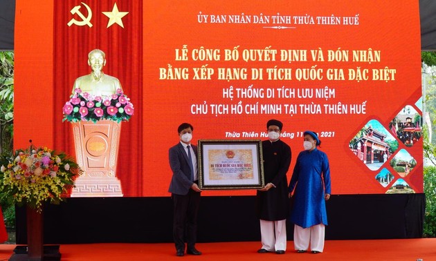 System von Ho Chi Minhs Erinnerungshäusern in Thua Thien – Hue als nationale Sondergedenkstätte anerkannt