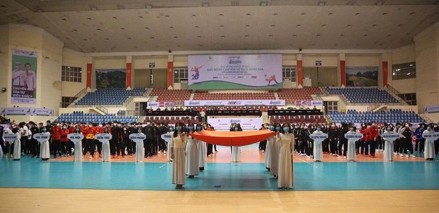 Eröffnung der 2. Runde der Volleyball-Nationalmeisterschaft Bamboo Airways Cup 2021