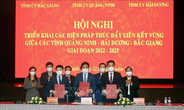 Drei Provinzen Quang Ninh, Hai Duong und Bac Giang fördern regionale Zusammenarbeit