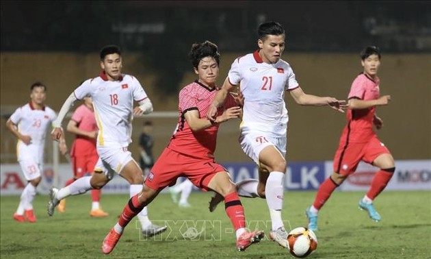 Mit dem Tor von Nguyen Van Tung erringt U23-Mannschaft Vietnams Sieg gegen U20-Mannschaft aus Südkorea