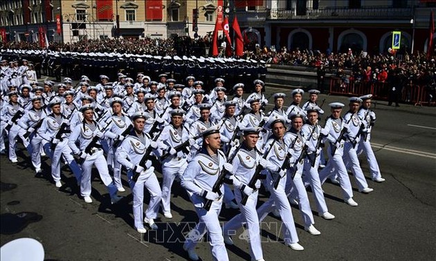 Mit Militärparade feiert Russland den 77. Jahrestag des Ende des zweiten Weltkriegs