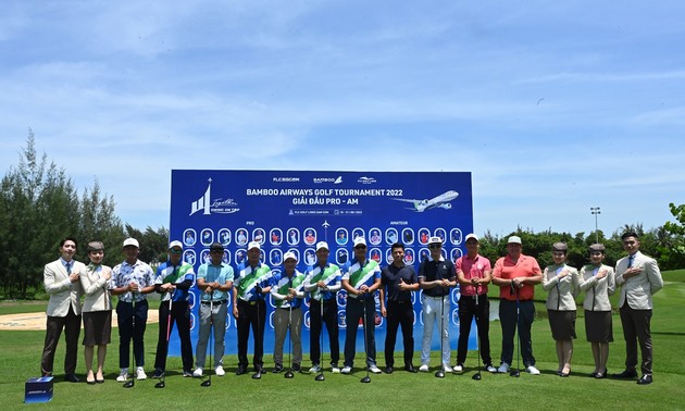 Start des Golfturniers Bamboo Airways Golf Tournament 2022
