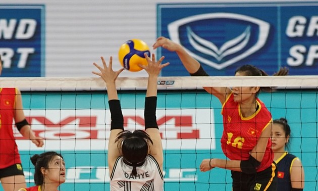 Nach dem Sieg gegen Südkorea kommt die vietnamesische Volleyballmannschaft der Frauen ins Viertelfinale 