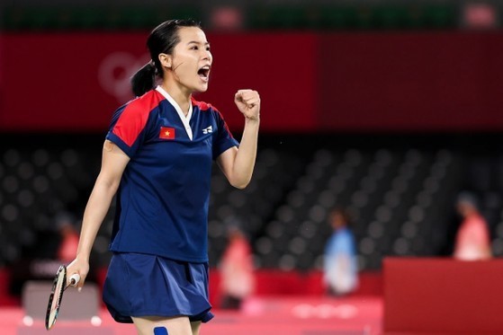 Vietnamesische Badmintonspielerin Nguyen Thuy Linh kommt ins Viertelfinale beim Belgian International