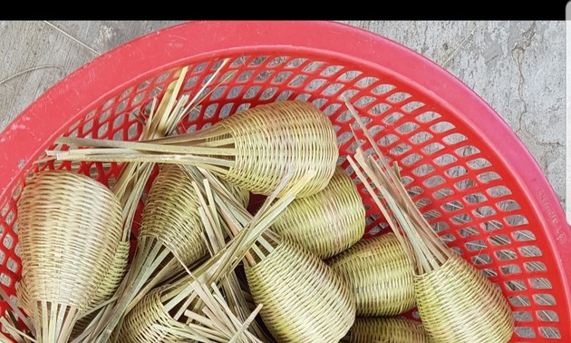 Produkte aus Bambus und Rattan der Produktionsstätte Diep Thi Trang in Tra Vinh