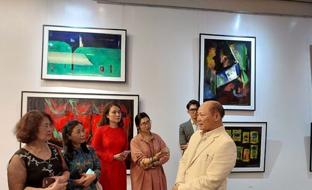Ausstellung des Malers Ngo Xuan Binh im Museum Hanoi