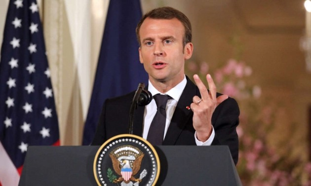 Frankreichs Präsident Emmanuel Macron besucht die USA