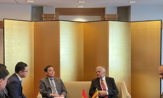 Vizepremierminister Tran Luu Quang trifft Sri Lankas Präsident und Vorsitzenden des japanischen Unterhauses