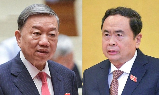 Glückwunschbriefe und –telegramme an Staatspräsident To Lam und Parlamentspräsident Tran Thanh Man