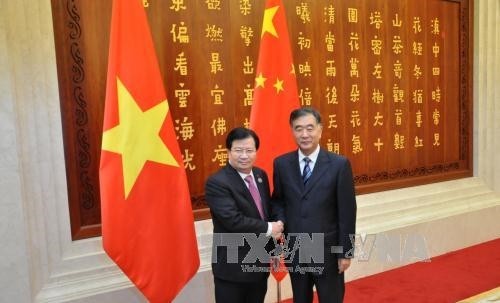 越南政府副总理郑庭勇会见中国国务院副总理汪洋