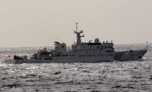 三艘中国海警船出现在与日本争议岛屿附近