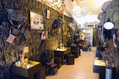 Café „Linh“ mit Erinnerungen an die Kriegszeit 