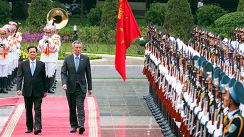 Singapurs Premierminister Lee Hsien Loong beendet seinen Vietnambesuch