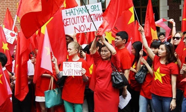 Vietnamesen in Russland protestieren gegen China 