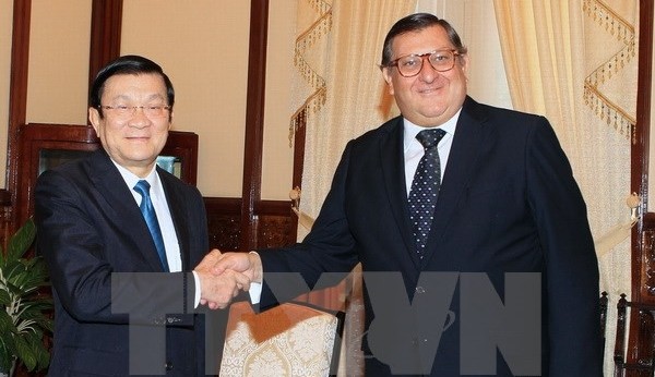 Staatspräsident Truong Tan Sang trifft Chiles Botschafter zum Ende seiner Amtszeit