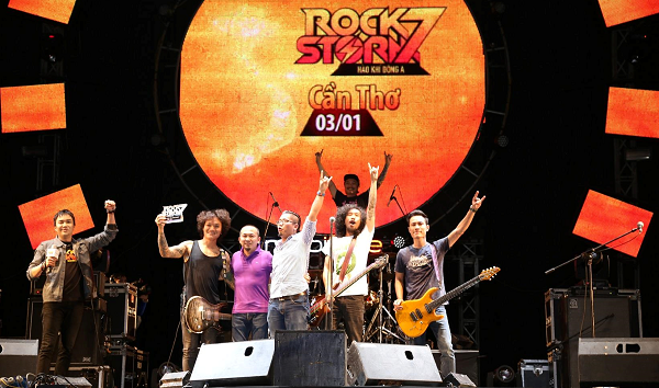 Rock Storm in Ho Chi Minh Stadt als Wohltätigkeit veranstaltet