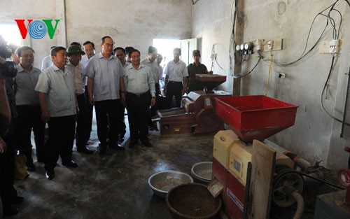 Vorsitzender der Vaterländischen Front Vietnams Nguyen Thien Nhan besucht Ha Tinh